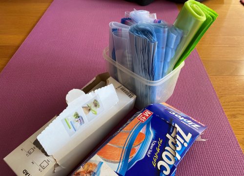 保存袋の立て方